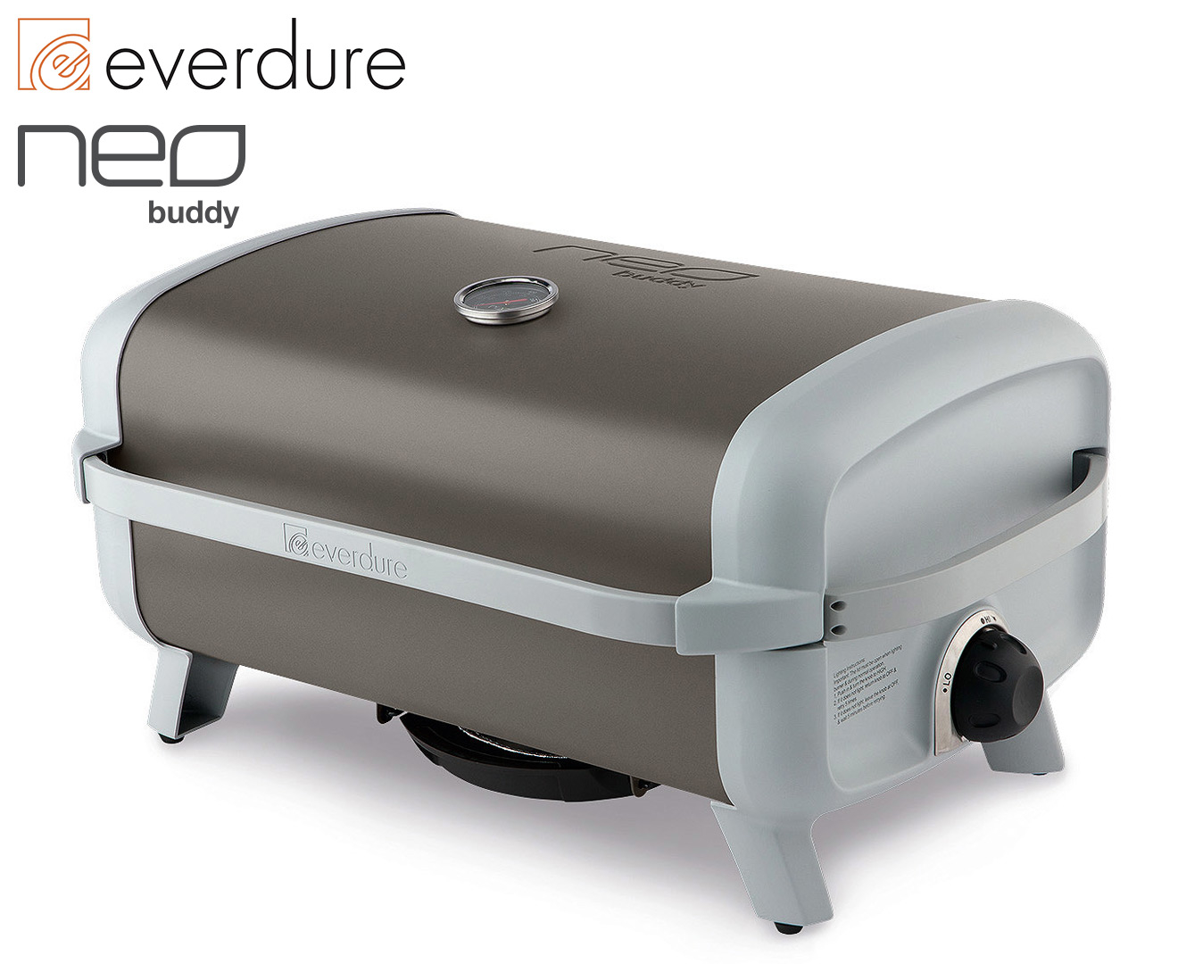 Everdure Neo Buddy Open Grill Portable BBQ Kit - Grey
