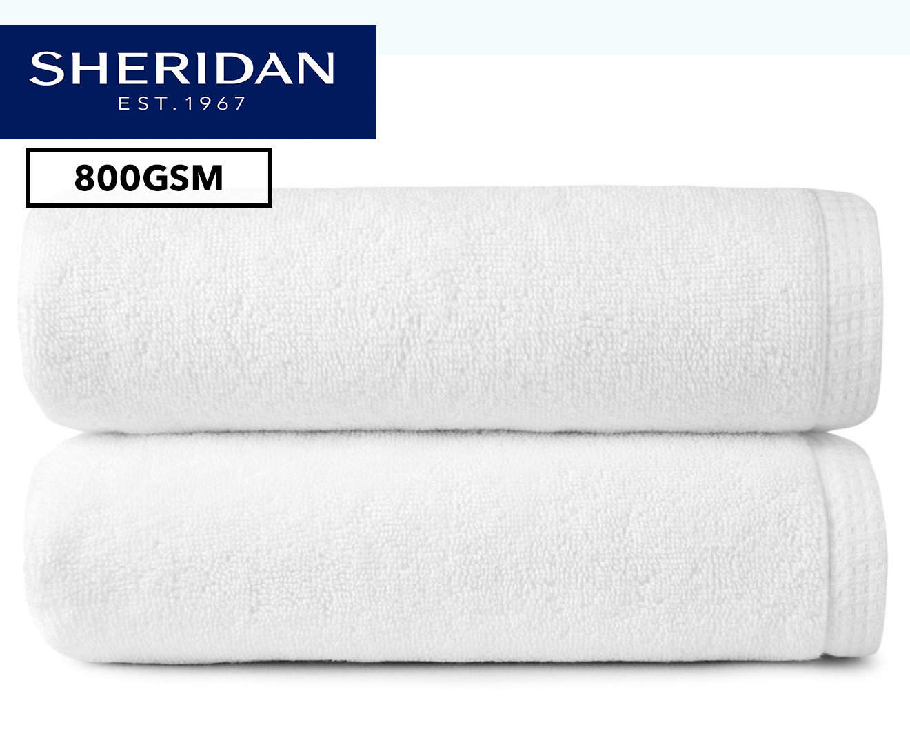 Sheridan Neilson Bath Mat 2-Pack - White