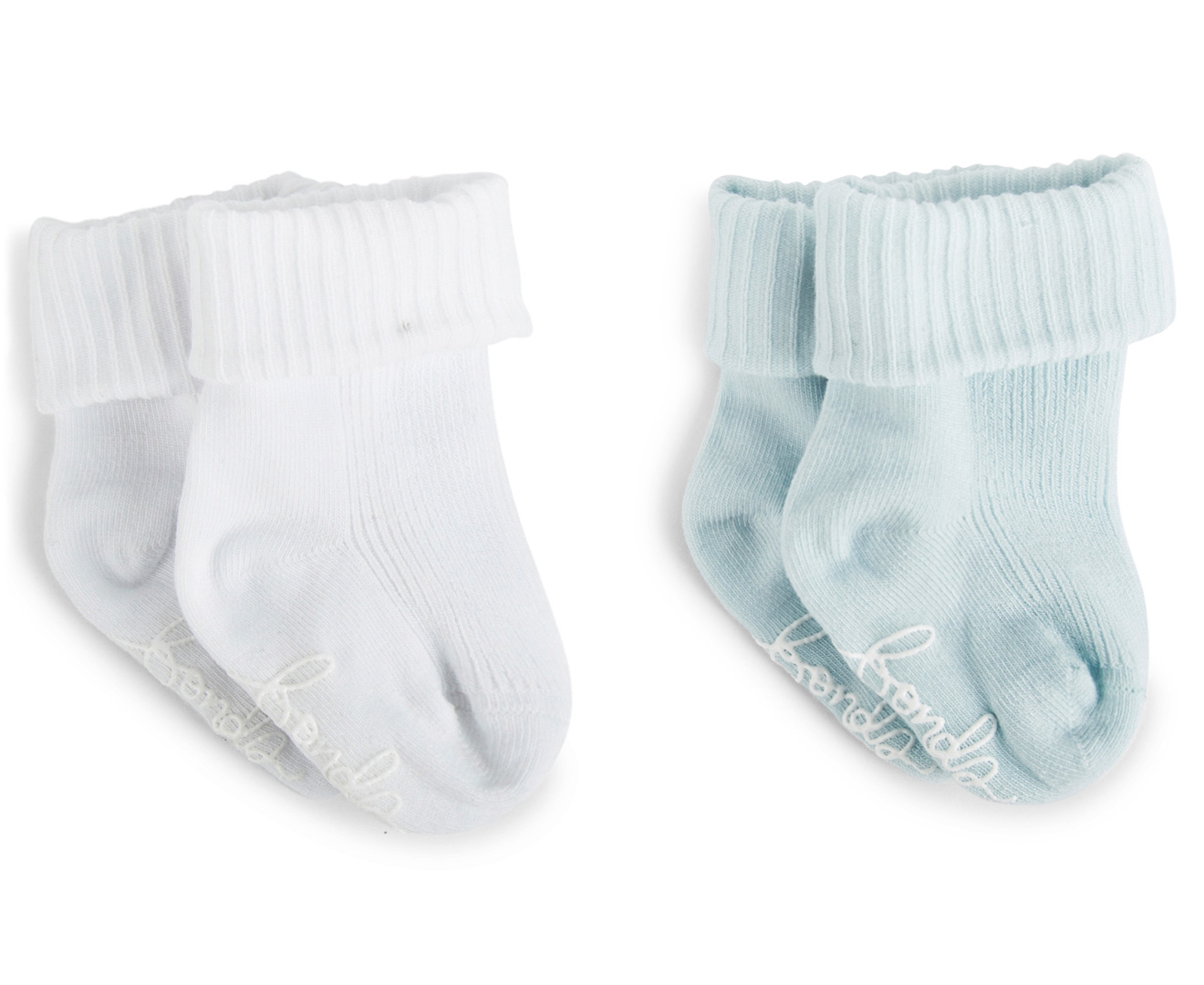 Bonds Baby Size 000 Bamboo Bootie 2-Pack - Blue/White