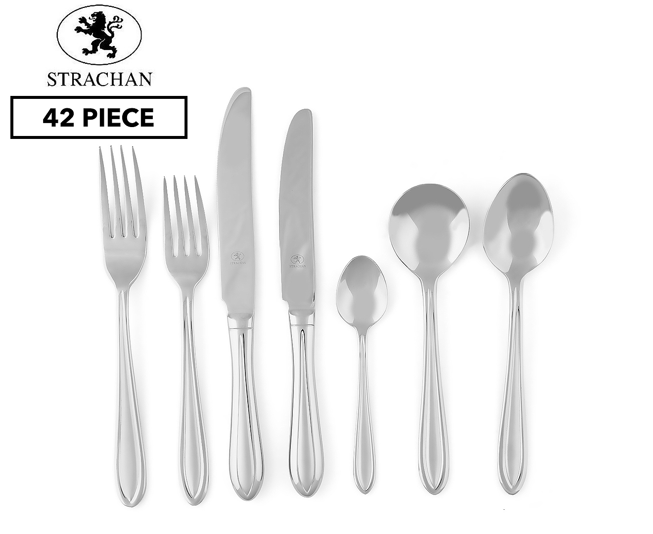 Strachan Soprano 42Pc Cutlery Set - Stainless Steel