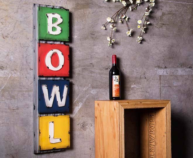 Iconic 90cm Metal Wall Sign - Bowl